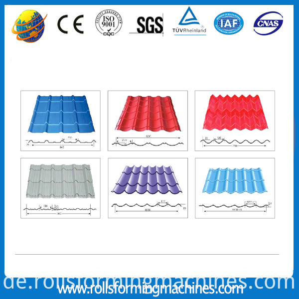 Glazed tile roll forming machine (4) Glazed tile roll forming machine (4)